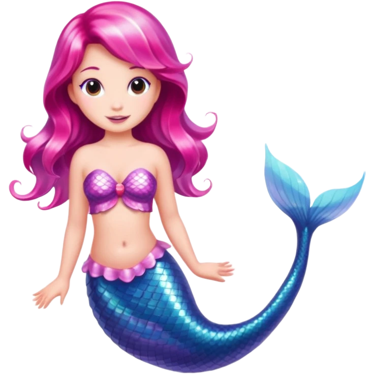pink tail mermaid emoji