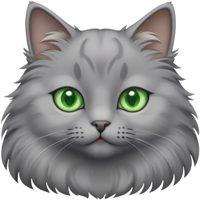 Кот серый emoji