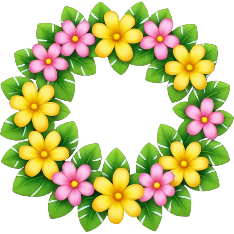 Flower lei emoji