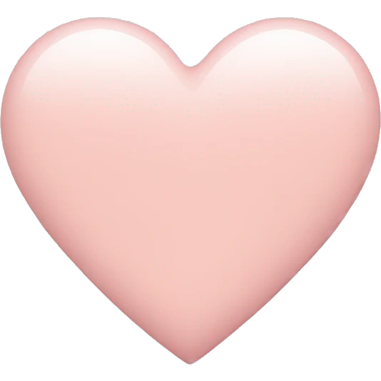 Blush pink heart  emoji