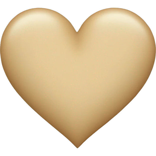 Beige heart  emoji