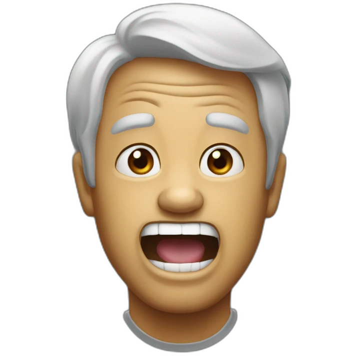 boomer mouth open emoji