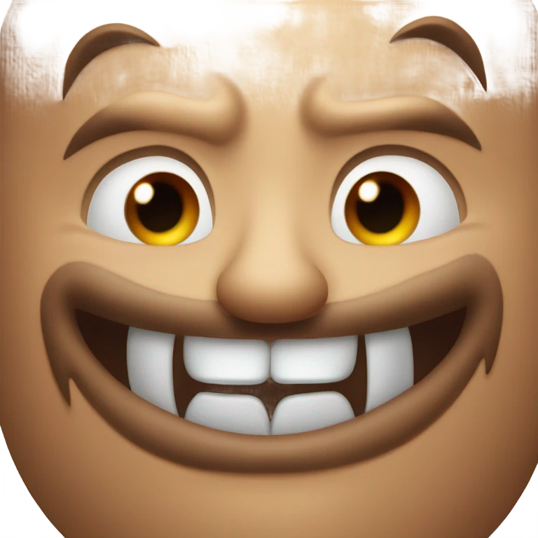 Devil face with moustache and goatee  emoji