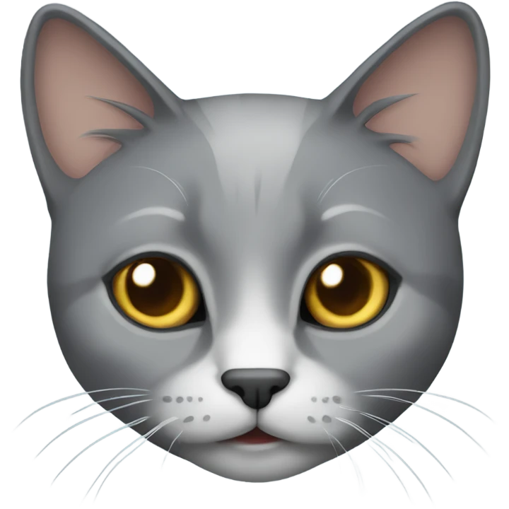 Gray cat emoji