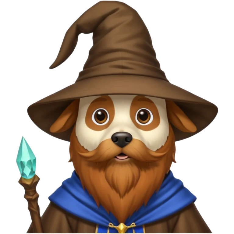 Dog wizard emoji
