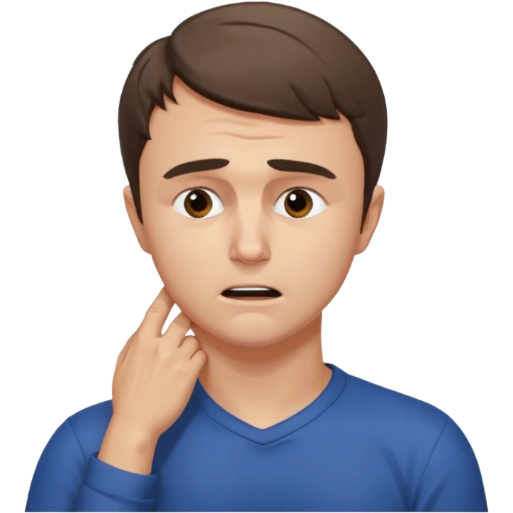 charlie kirk holding his neck with his left hand in pain emoji