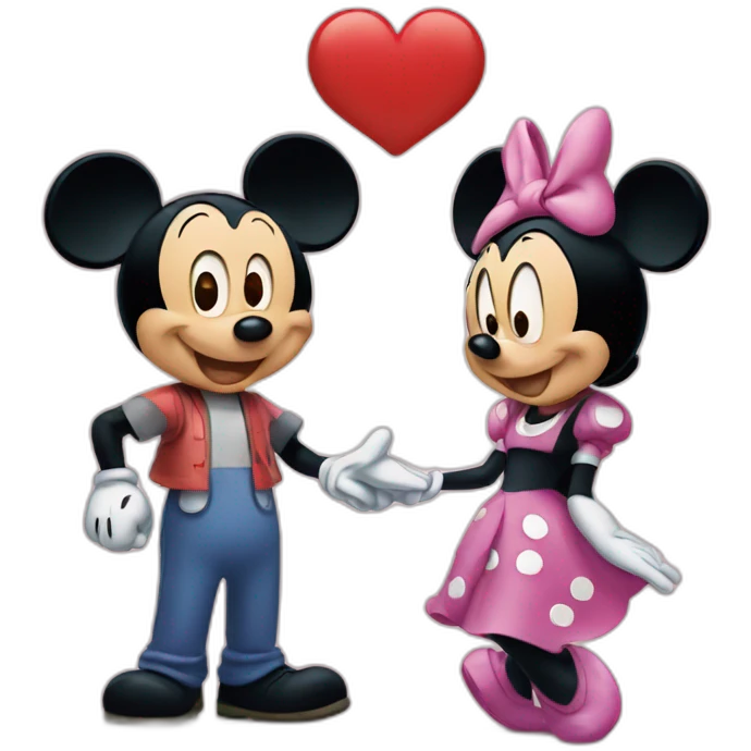 Mickey and Minnie emoji