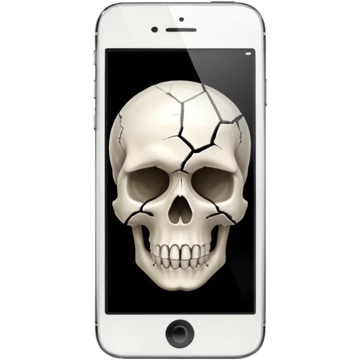 tengkorak iphone emoji