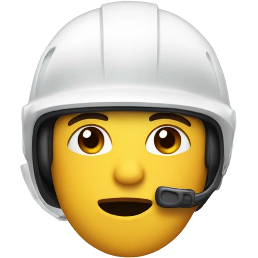Spit with helmet emoji