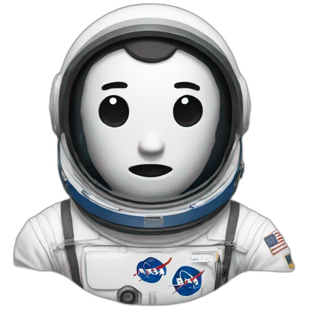 ilon mask in nasa shirt emoji