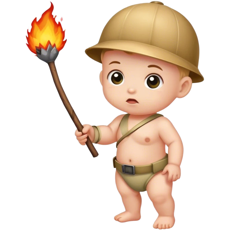 Baby holding a stick of dynamite emoji