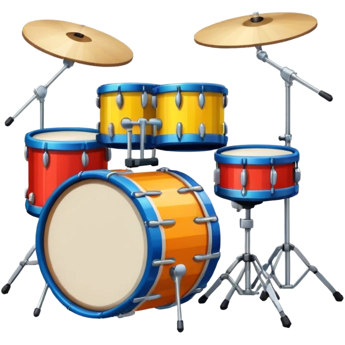drum kit 8bit pixel emoji