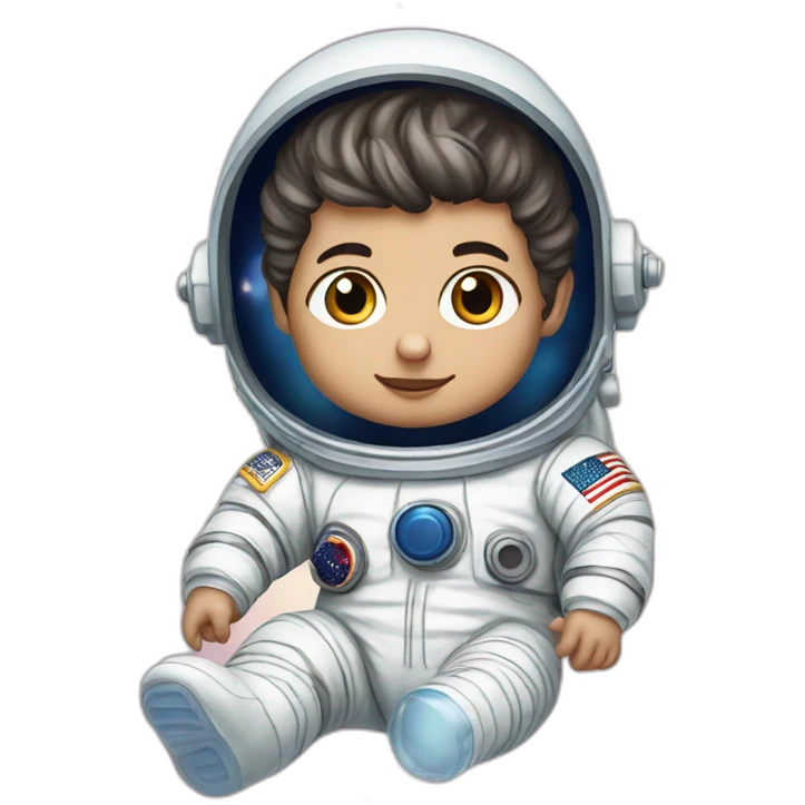 Zayn Malik as a baby with milk in an astronaut costumee emoji