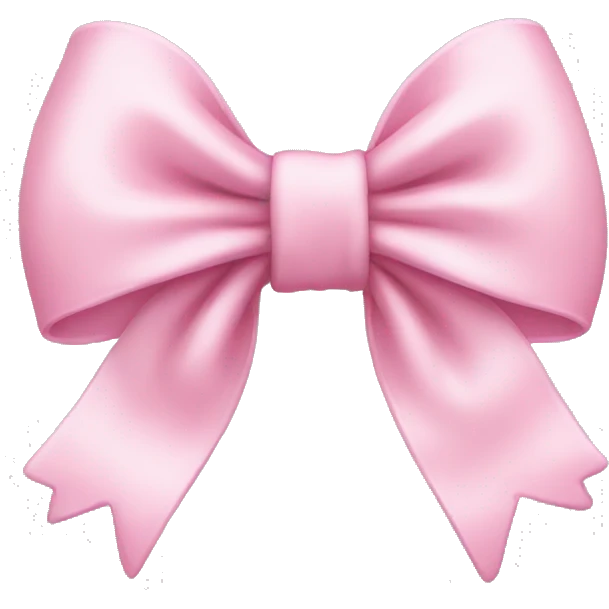 Baby Pink bow emoji