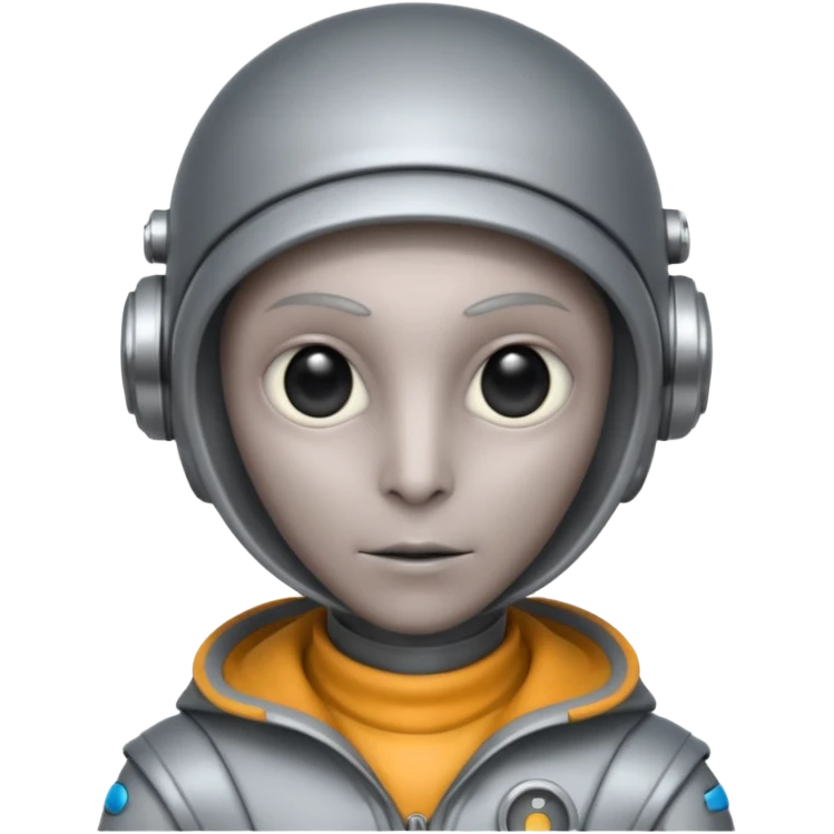gray aliens look alike humans but very tech emoji