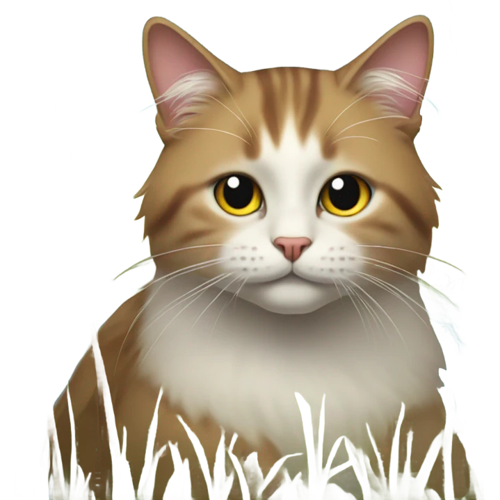 Cat in marshland emoji