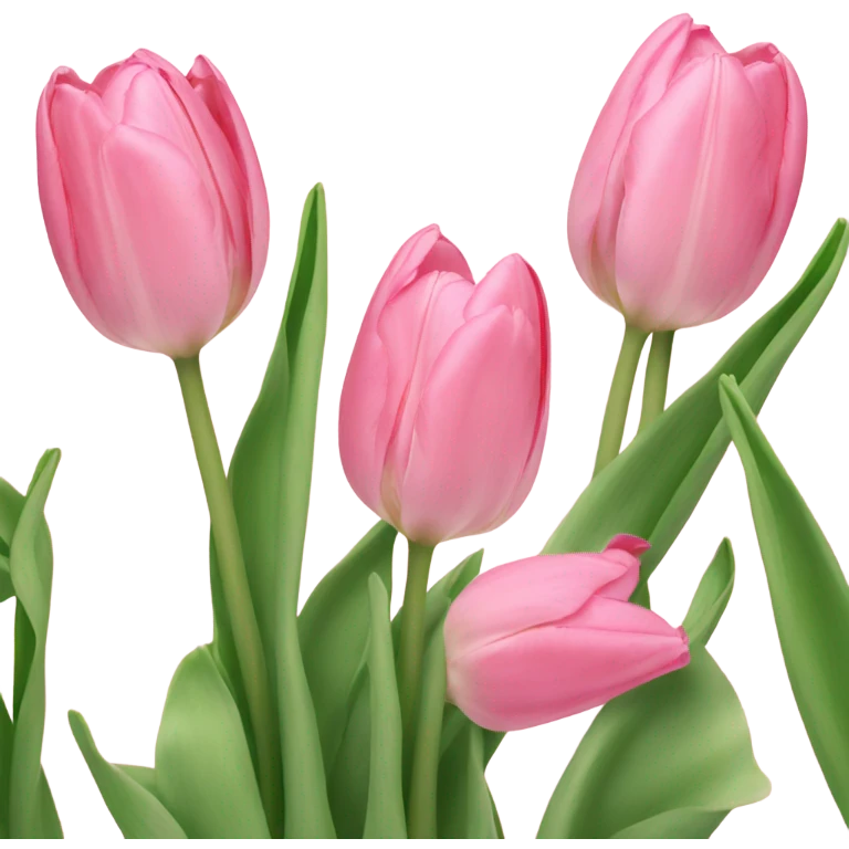 background of light pink tulips emoji