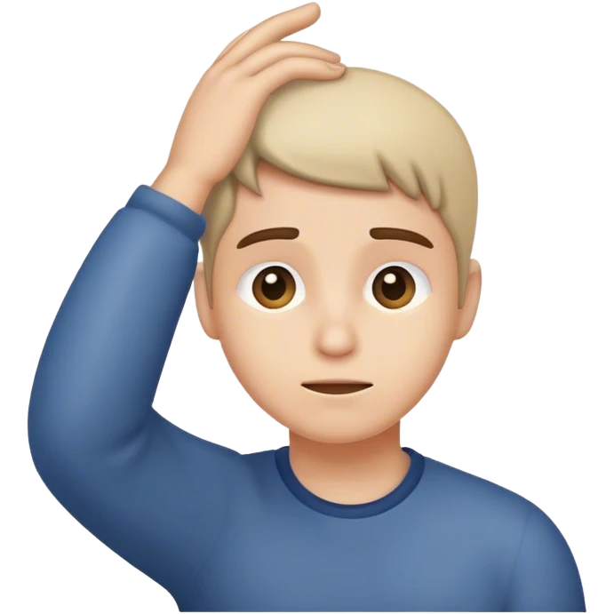 An emoji person scratching their head  emoji