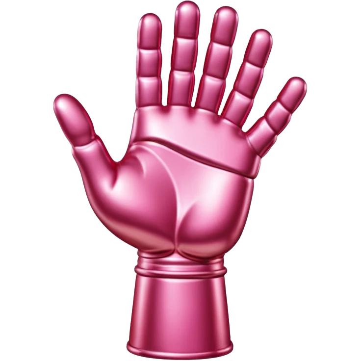 Jeff Koons style spam meat hand sculpture  emoji