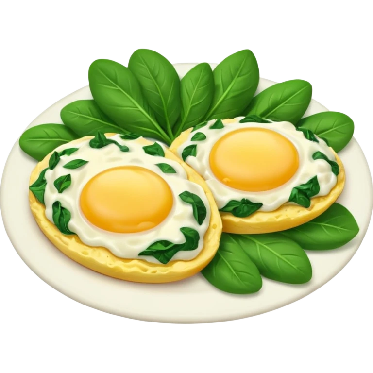 Uova strapazzate con spinaci emoji