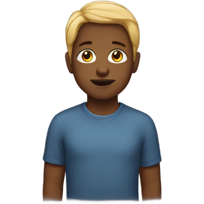 White parents black kid emoji