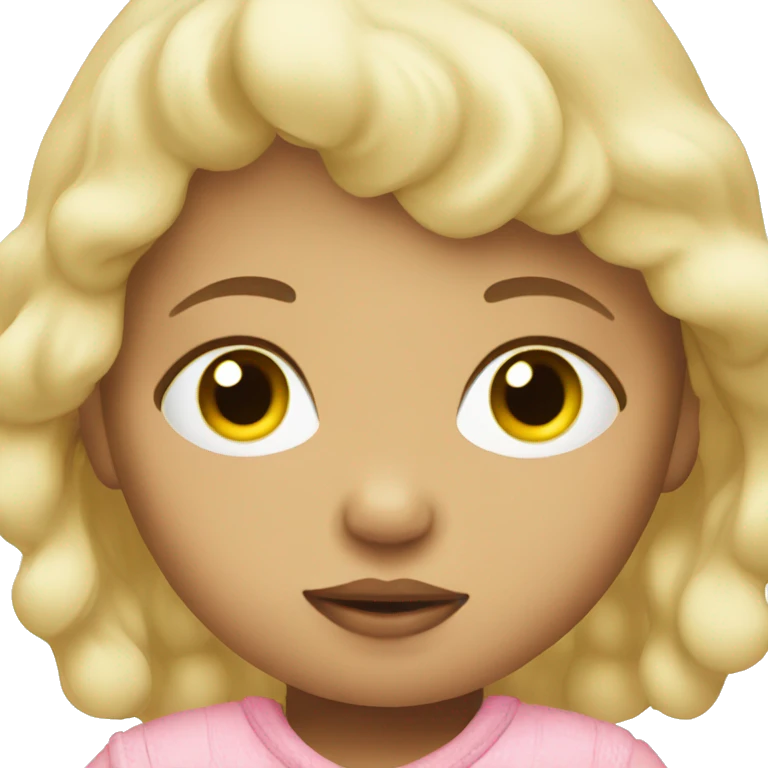blonde baby doesn't sleep emoji