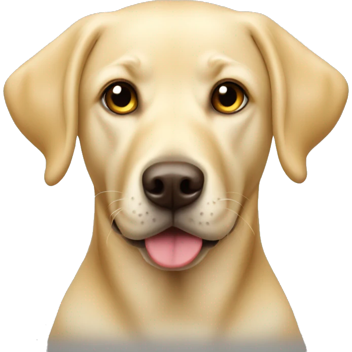 Chris yellow Labrador retriever emoji