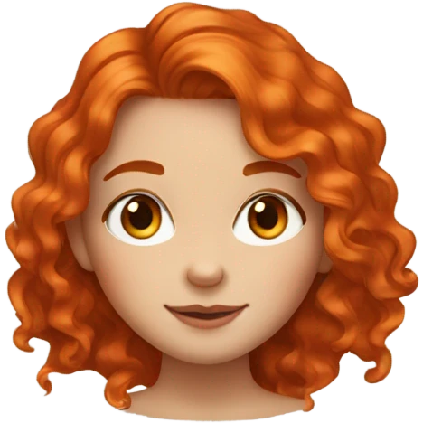 Ginger girl emoji