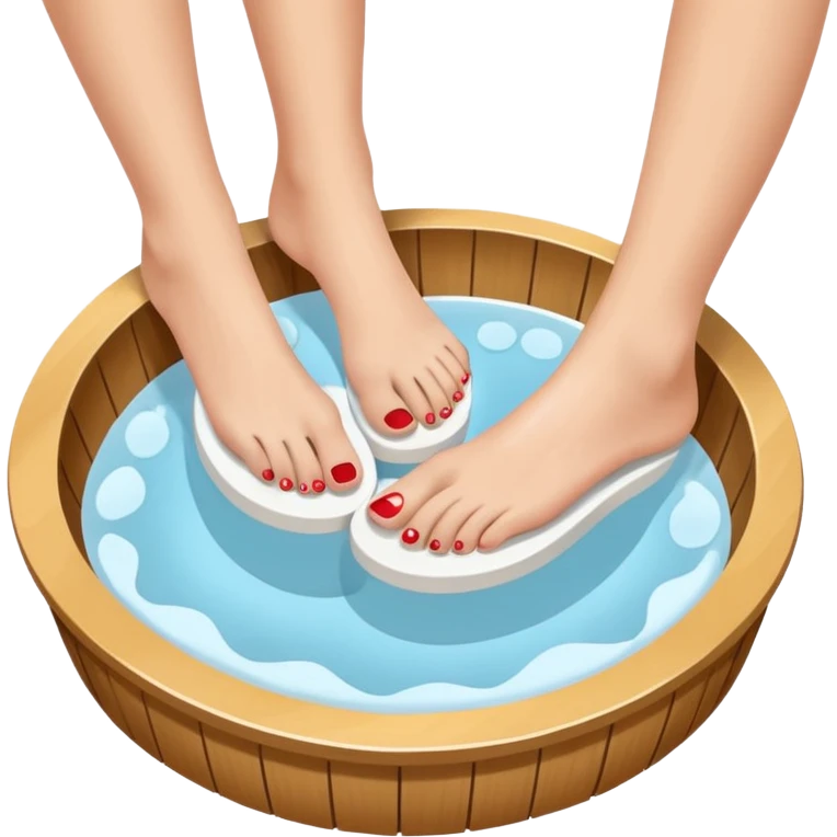 foot spa, pedicure emoji
