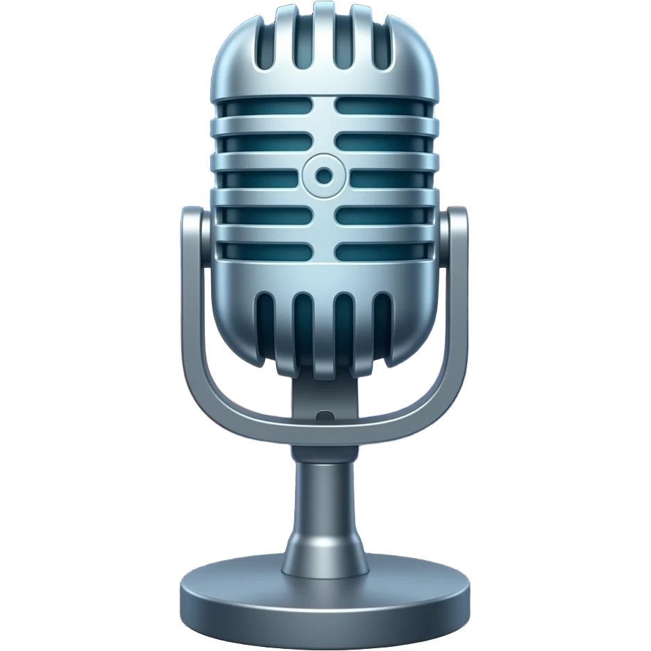 GALAXY nebula Milky Way futuristic microphone with imprints emoji