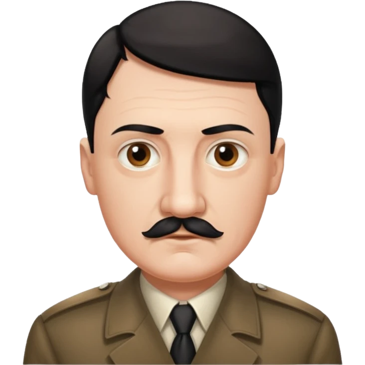 A man who look like hitler emoji