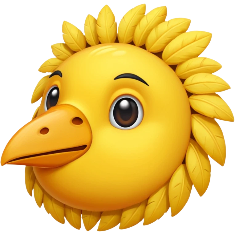 Une autruche la tête dans le sol  emoji