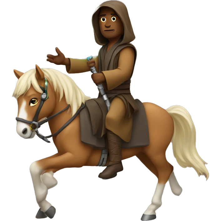 Jedi on a horse emoji