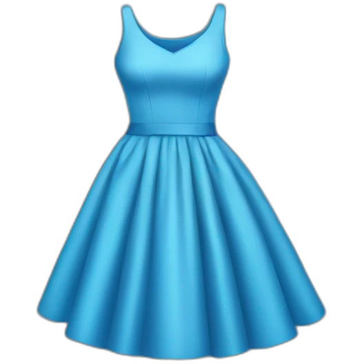 Blue dress emoji