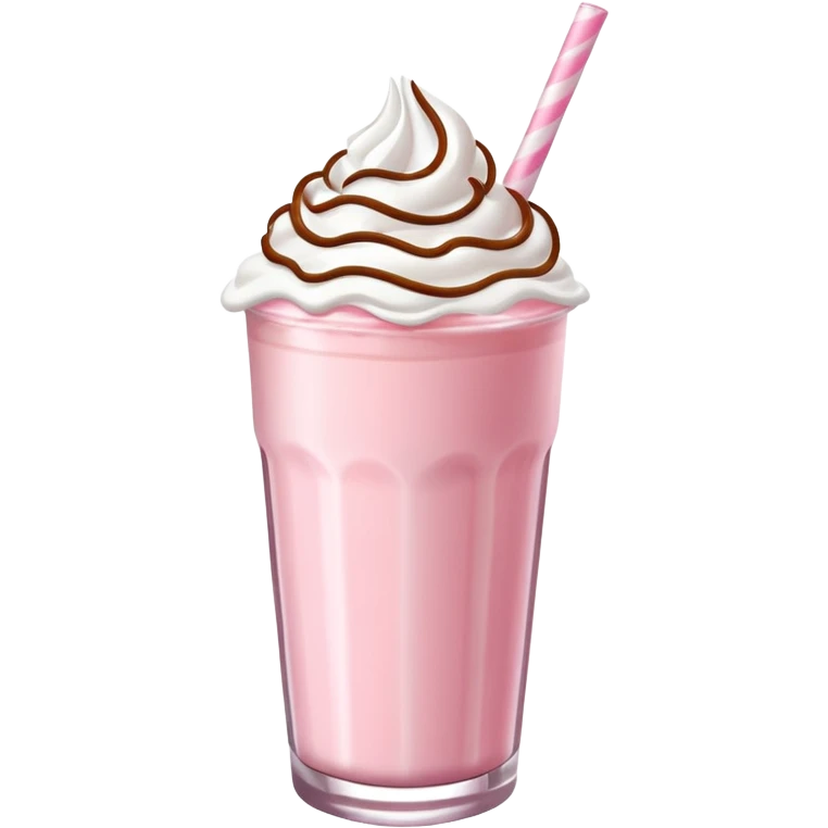 Strawberry milkshake  emoji