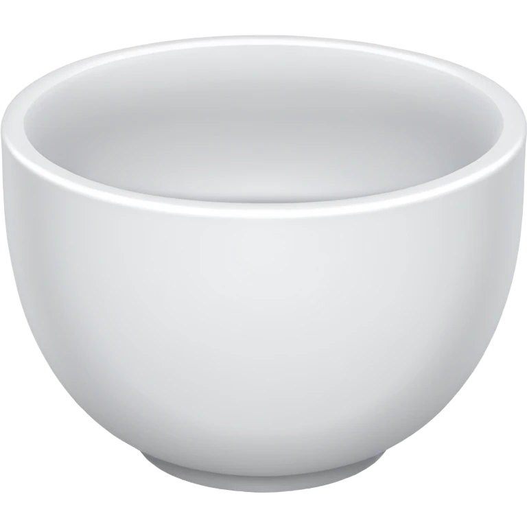  pure white rice, bowl is white only white color No rice layer  emoji