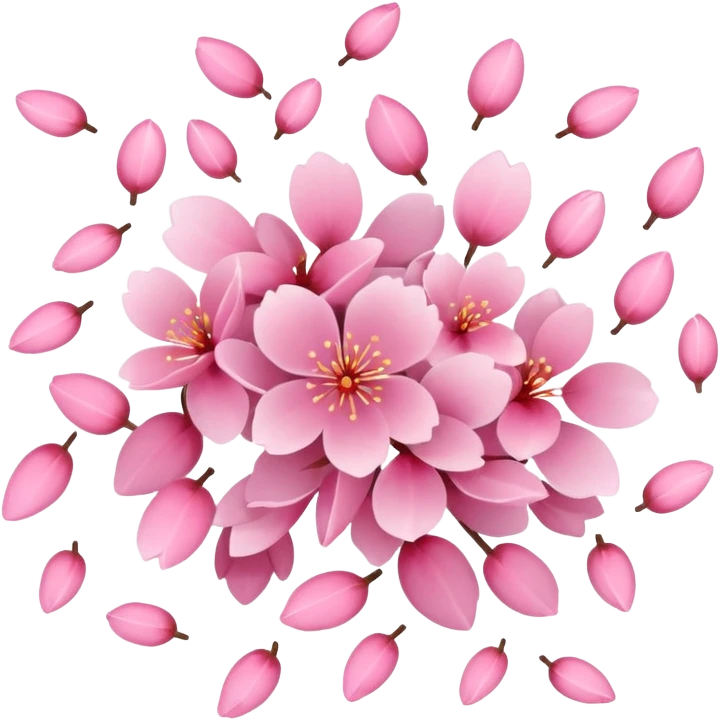 sakura petals falling emoji