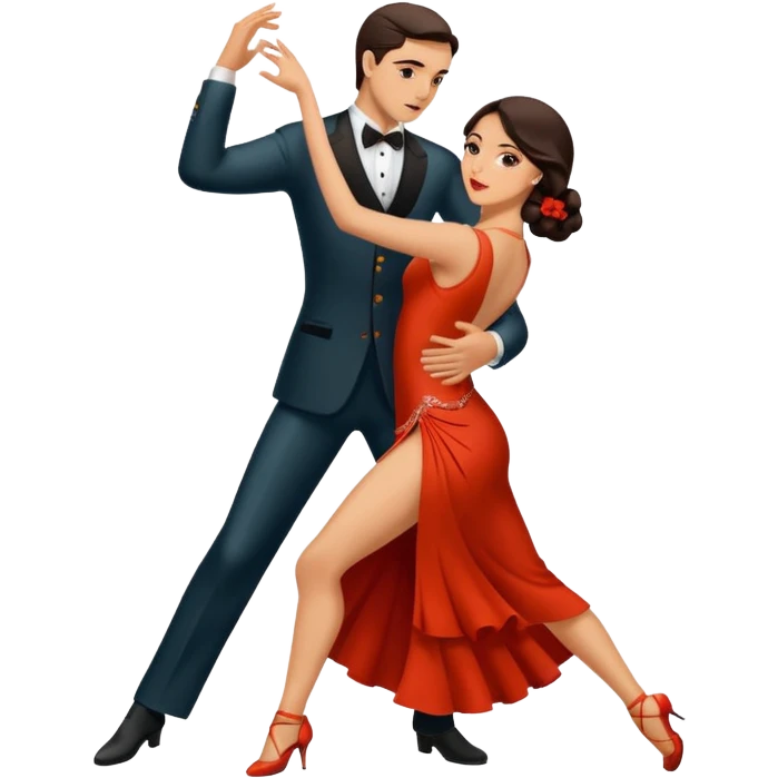 Pareja bailando tango emoji