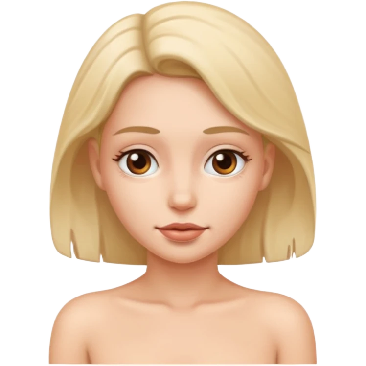 Topless naked woman emoji