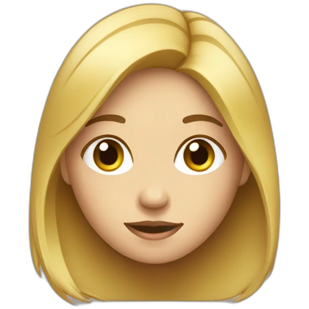 Fille avec des boutons emoji