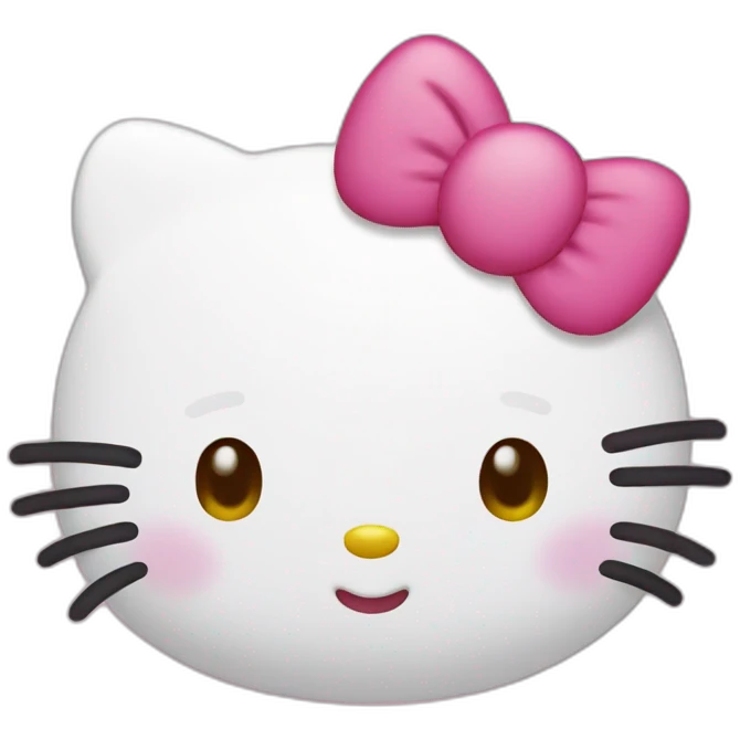 Hello kitty from sanrio emoji