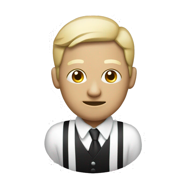Ladron con antifaz,ropa de listas blancas y negras con un saco de dinero emoji