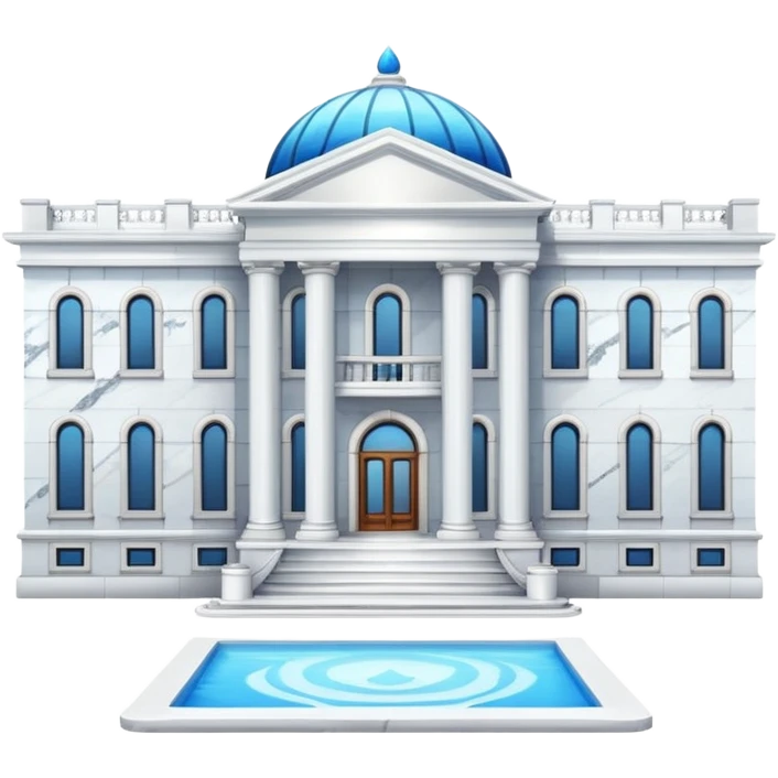 White luxurious expensive shiny new brilliant gorgeous marble modern mansion house emoji