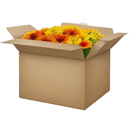 latona flowers box with logo emoji