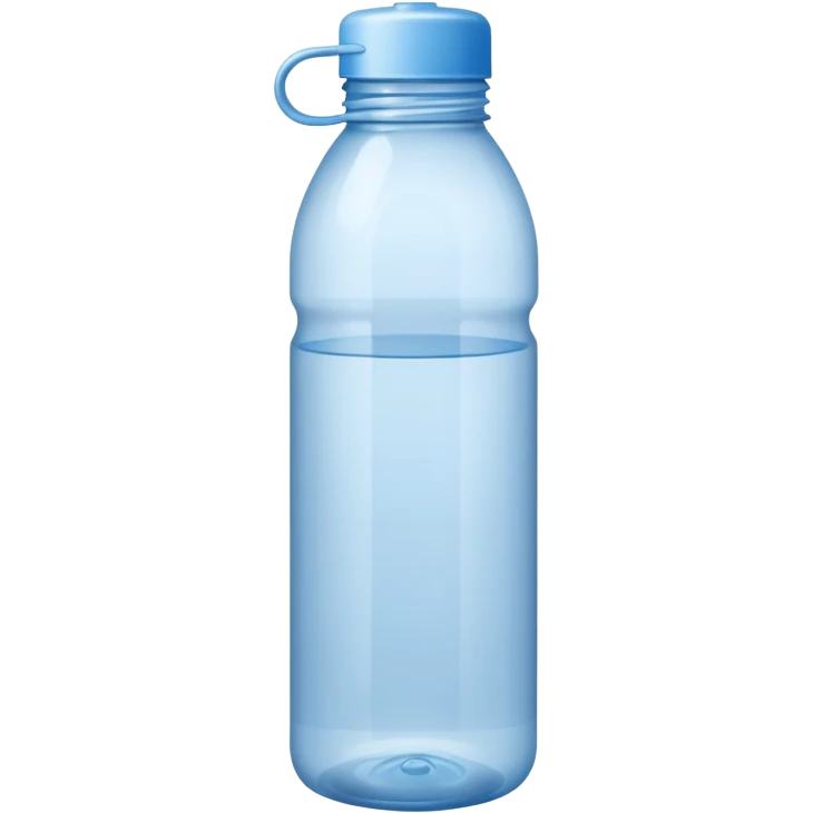 une bouteille en plastique dechet vide , bouteille d'eau emoji