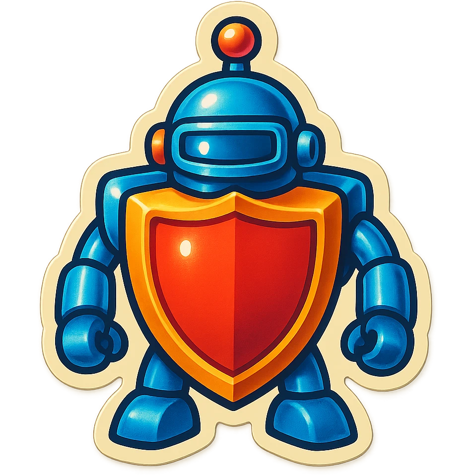 Lets do something else now. can you show me a iWexie shield robot emoji