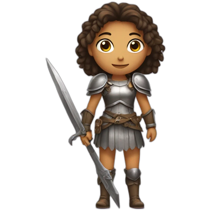 Fille avec une armure emoji