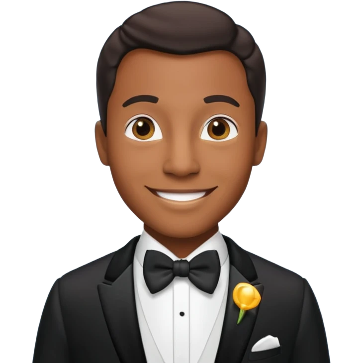 Black man shining movie premiere light  emoji