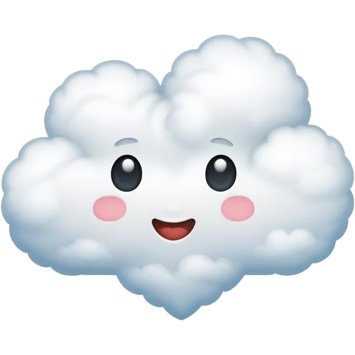 heart shaped cloud emoji