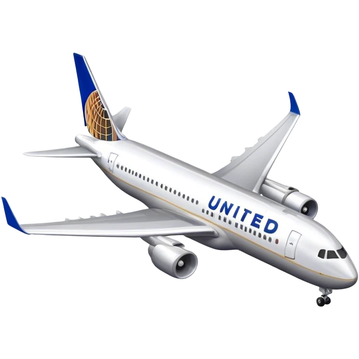 United Airlines Airplane emoji